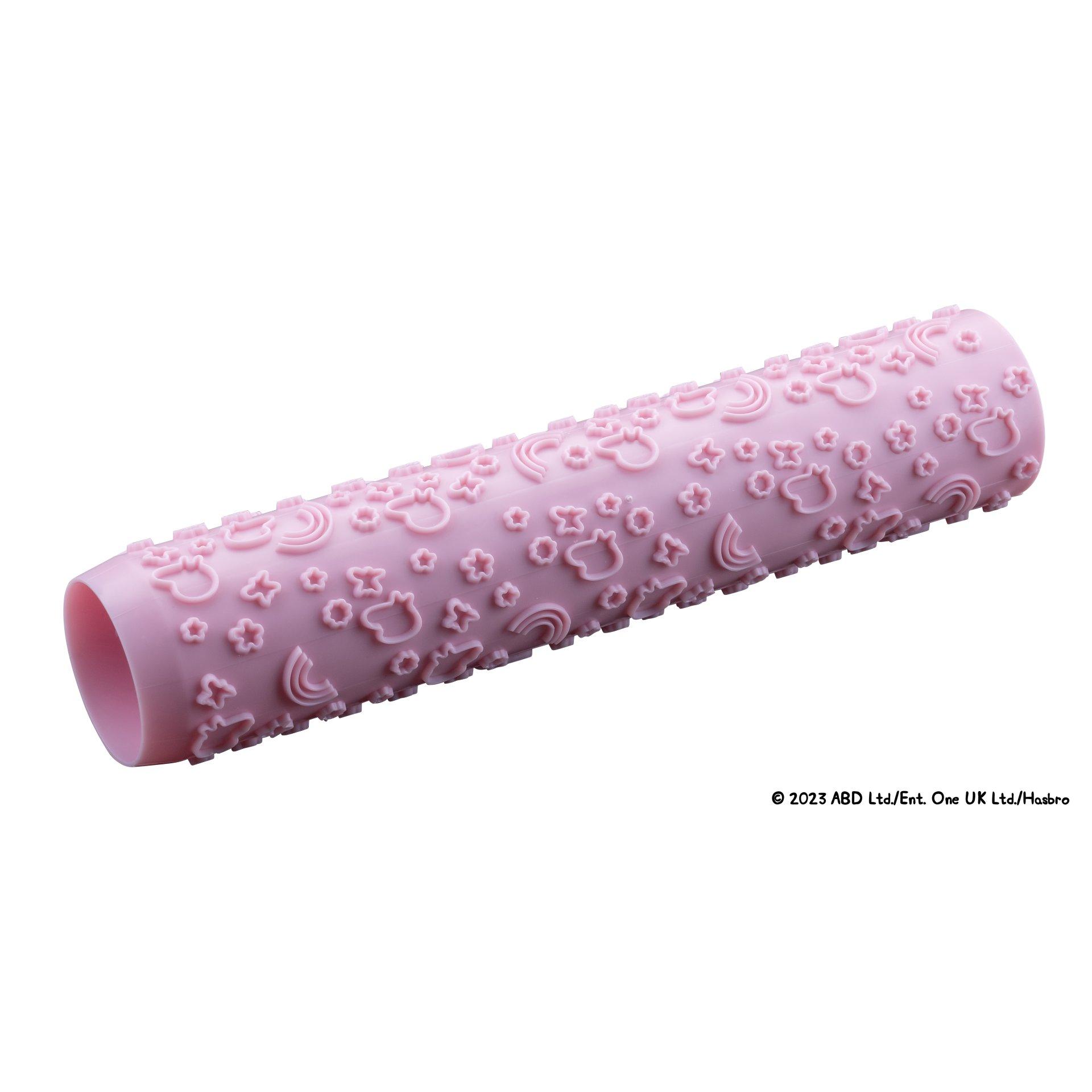 Dr. Oetker Peppa Pig Rodillo Corta Pastas, Perfecto para Repostería Casera, Ideal para Niños y Adultos, Calidad Alemana, Repostería Infantil, Utensilios de Cocina para Niños, Color Rosa, 23 cm, 1 ud.