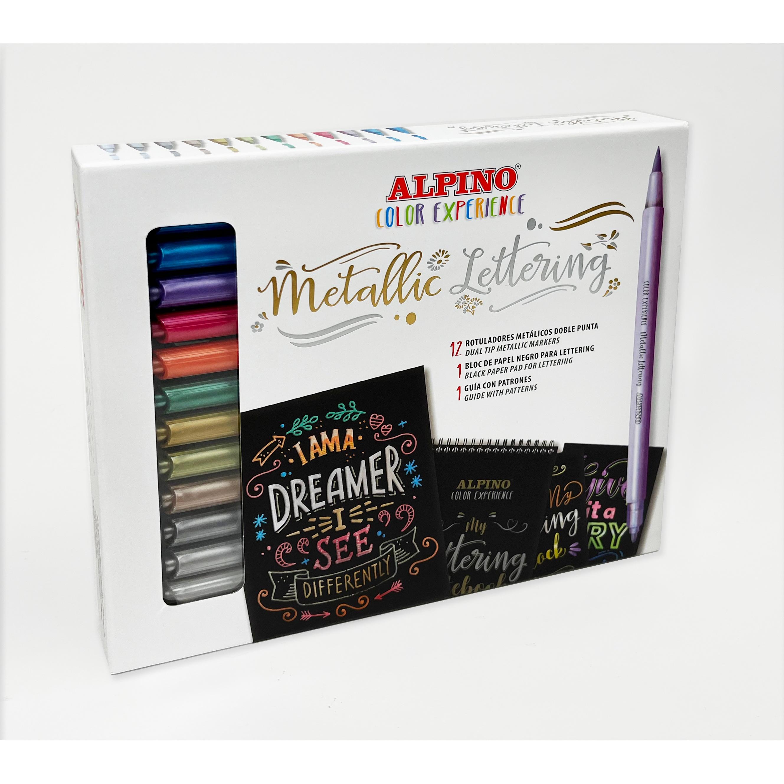 Rotuladores Metálicos Alpino Pack Lettering - Colores Brillantes