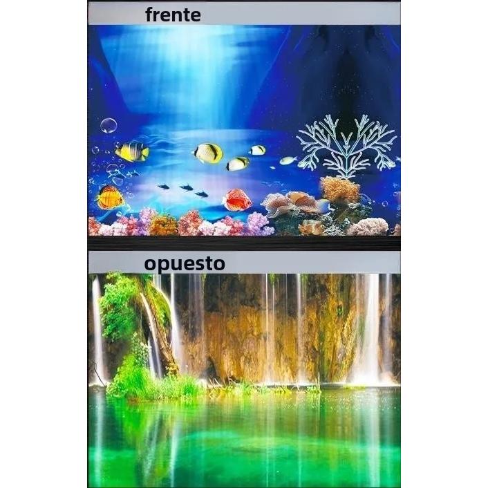 TK Pegatina 3D Para Acuario Decoración De Paisaje Oceánico Doble Cara Adorno Para Tanque De Peces Plantas Acuáticas Accesorios De Acuario