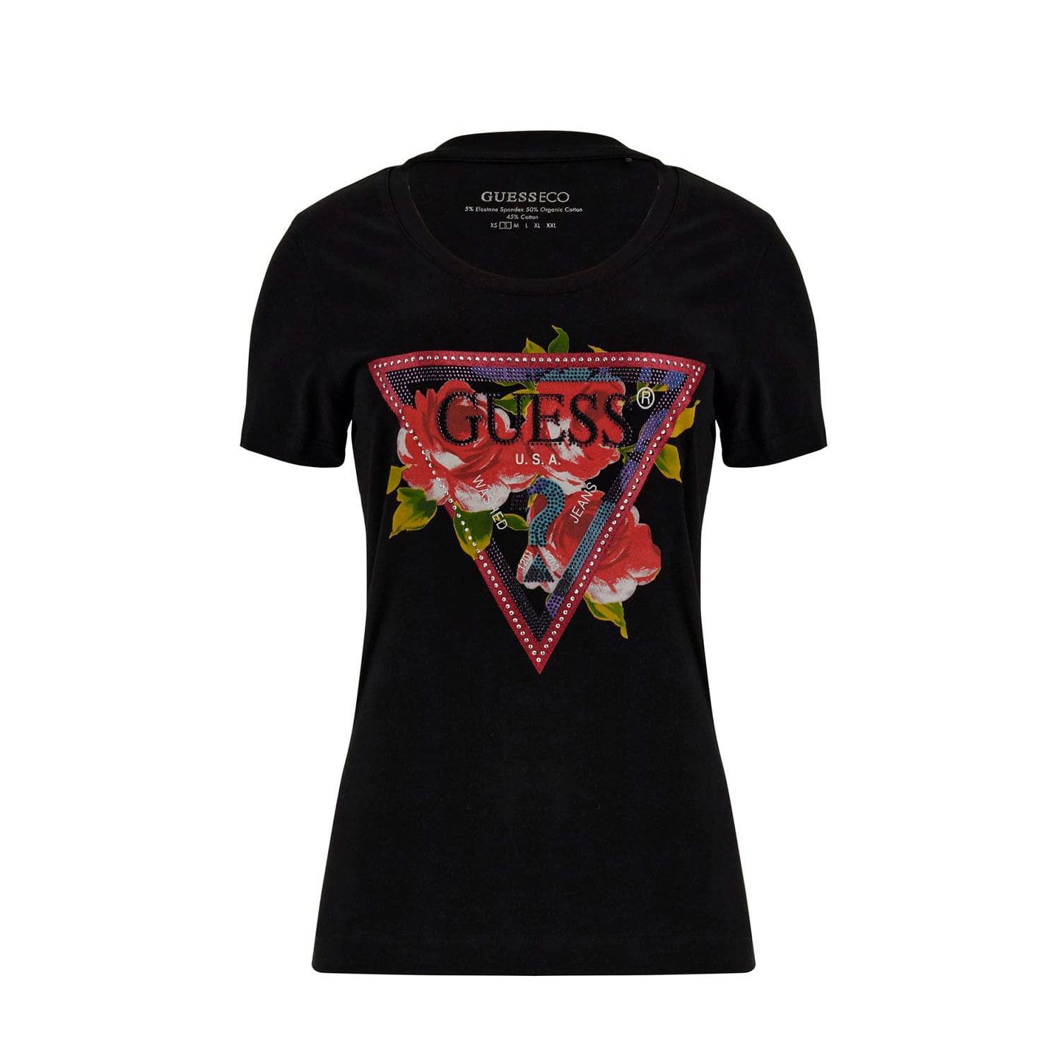 Guess Camiseta Negra W4YI71 J1314-JBLK , para Mujer
