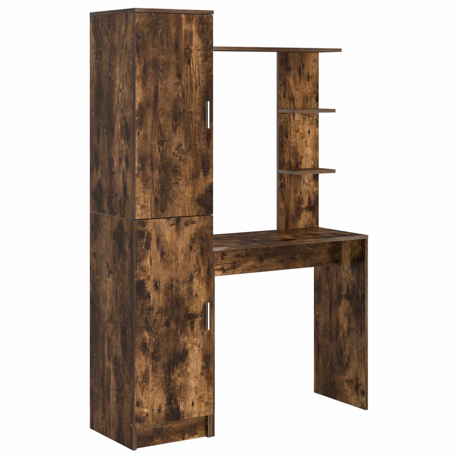 vidaXL Escritorio con estante con almacenamiento con puerta 2 uds. Multicolor