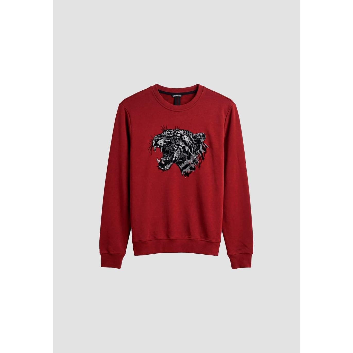 Sudadera Antony Morato Regular Fit Vino Tinto MMFL01151 FA150222 5109