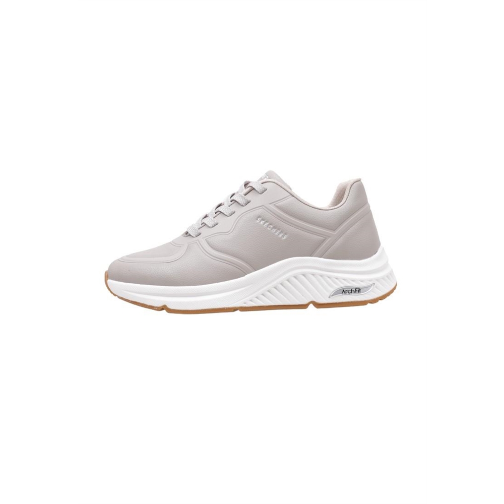 Skechers ARCH FIT S-MILES - MILE MAKERS Deportivas Planas Mujer Taupe