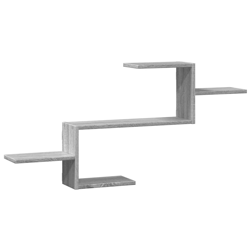 vidaXL Estante de pared madera ingeniería gris Sonoma 104x15x49 cm