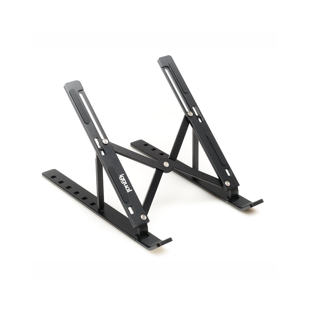 iggual Soporte elevador plegable portátil 17 negro