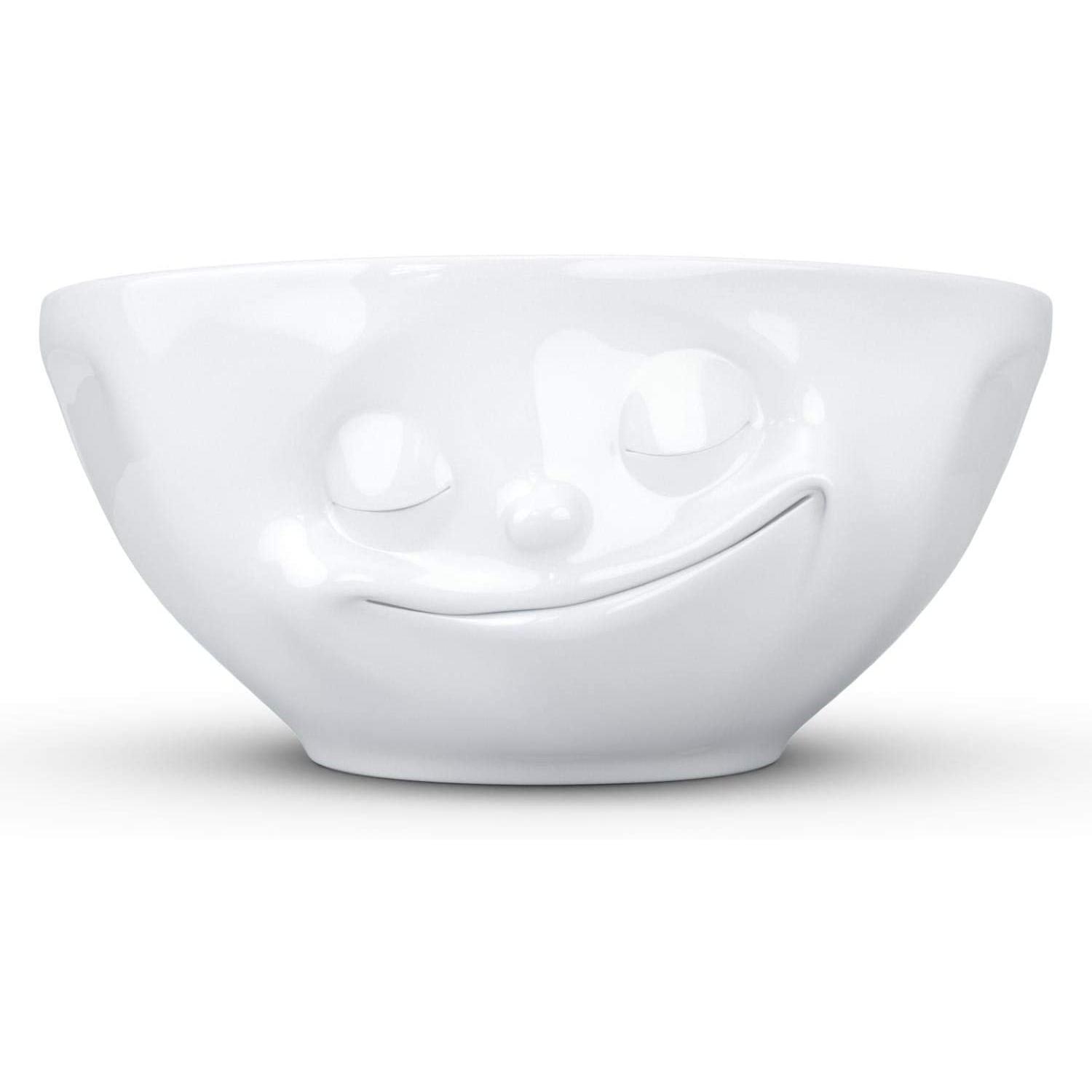 FIFTYEIGHT PRODUCTS Bowl de 350 ml. de Cerámica con Cara Feliz en relieve