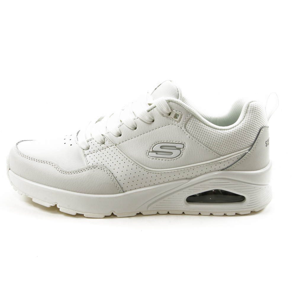Skechers mod. 183020 deportivas para hombre en piel natural, cordones