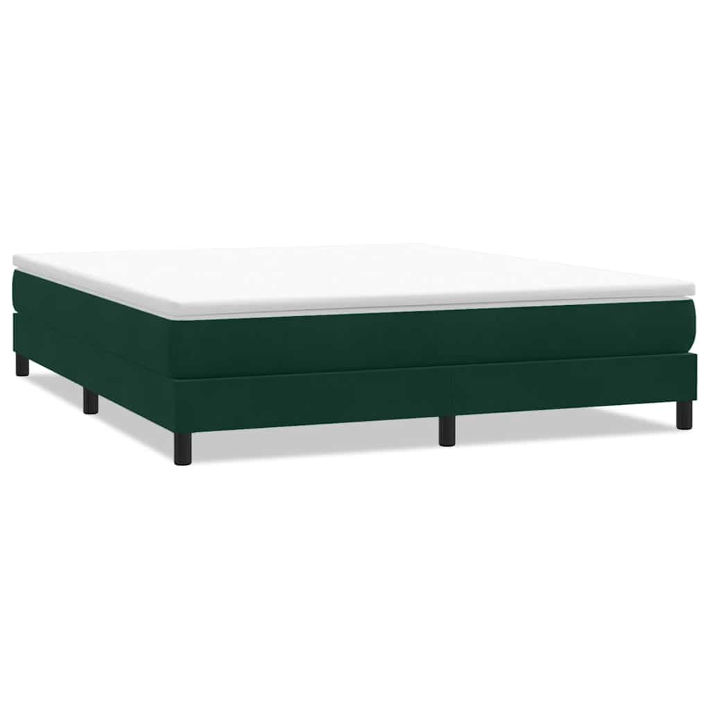vidaXL Cama box spring sin colchón terciopelo  180x220 cm Multicolor