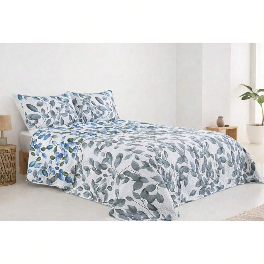 OsoNube-Colcha bouti para verano y entretiempo - Colcha para cama inluye 1 o 2 funda de cojin segun la medida，Colcha cubre cama 100% poliester, suave y transpirable. El diseño de la funda de cojin puede variar según el corte del tejido