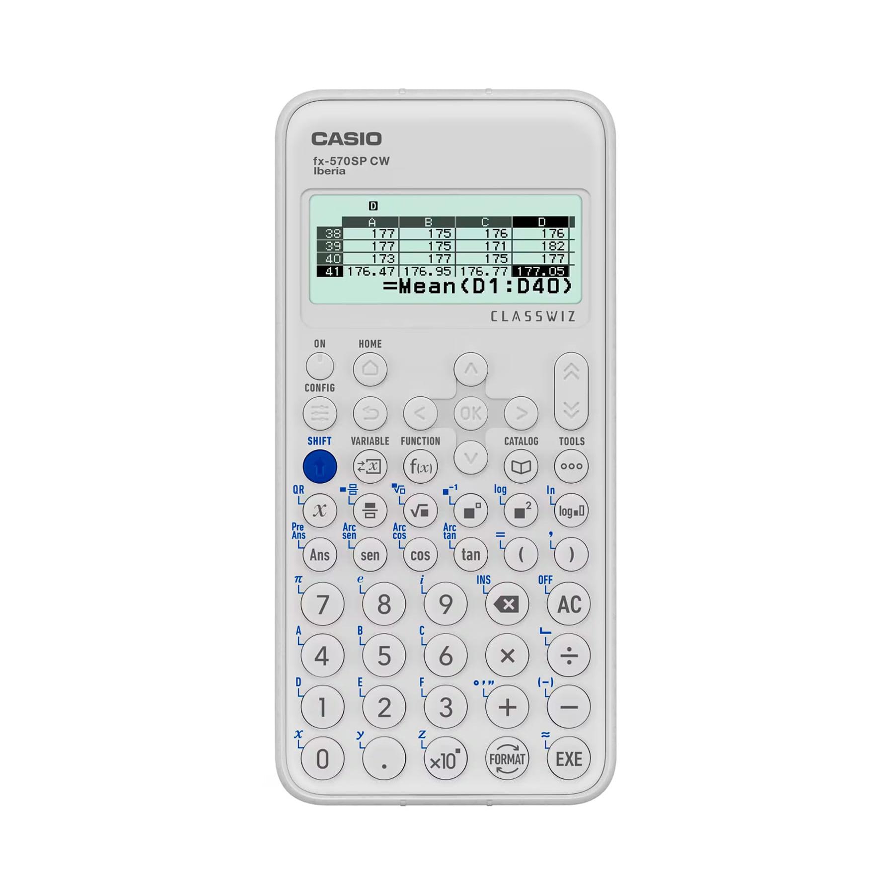 CASIO FX-570SP CW Blanca / Calculadora científica estándar
