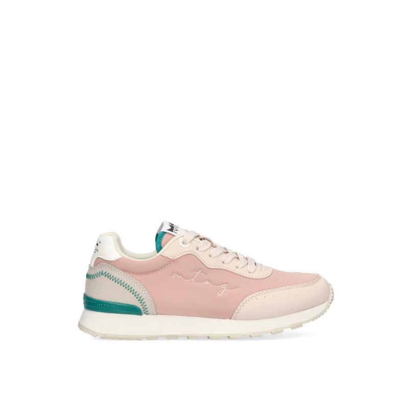 Zapatillas Casual Mustang - Mujer - Suela Plana - Modelo 60439 - Color Rosa
