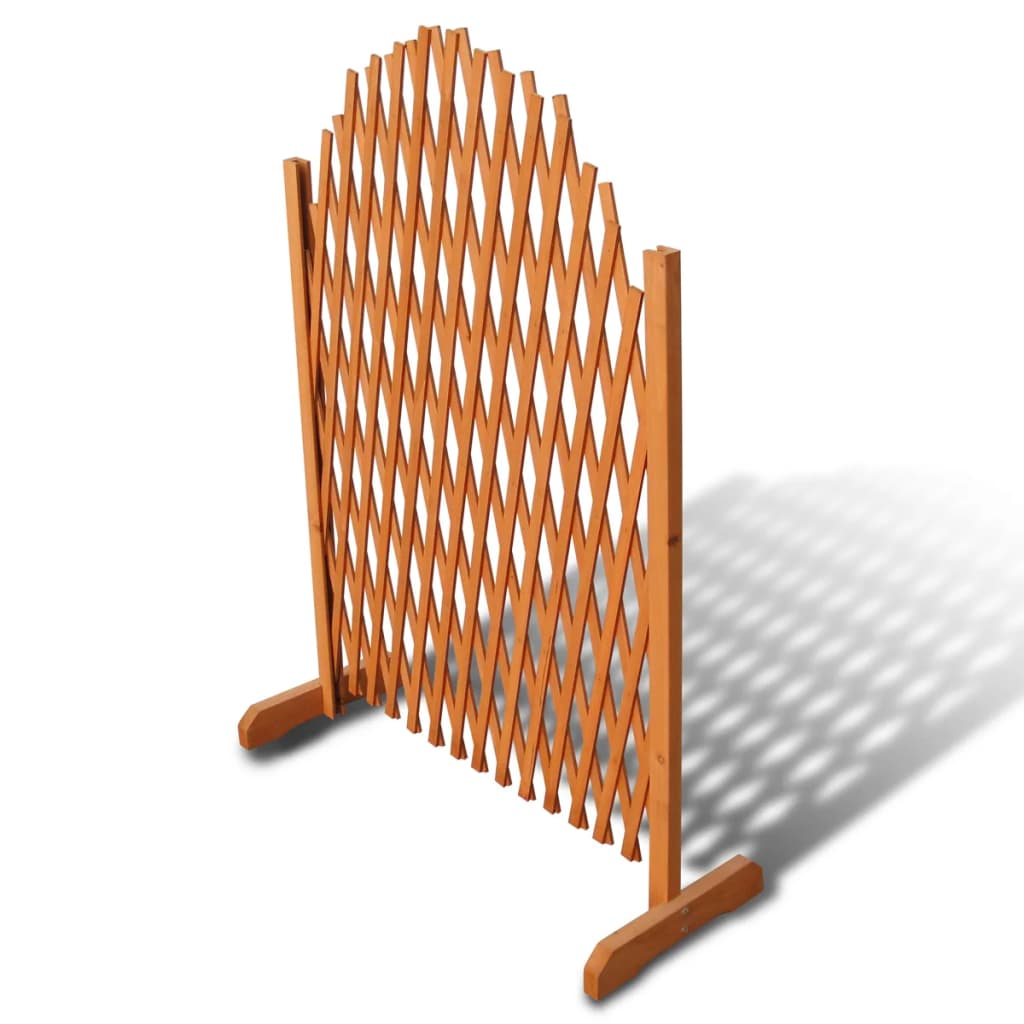 Vidaxl Valla Enrejada de Madera Maciza, 180x100 Cm, Color Marrón