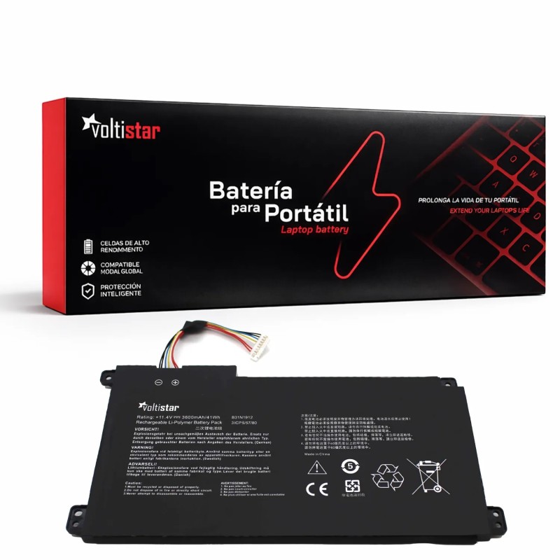 BATERÍA PARA PORTÁTIL ASUS VIVOBOOK 14 E410MA L410MA E410KA E510MA B31N1912 C31N1912