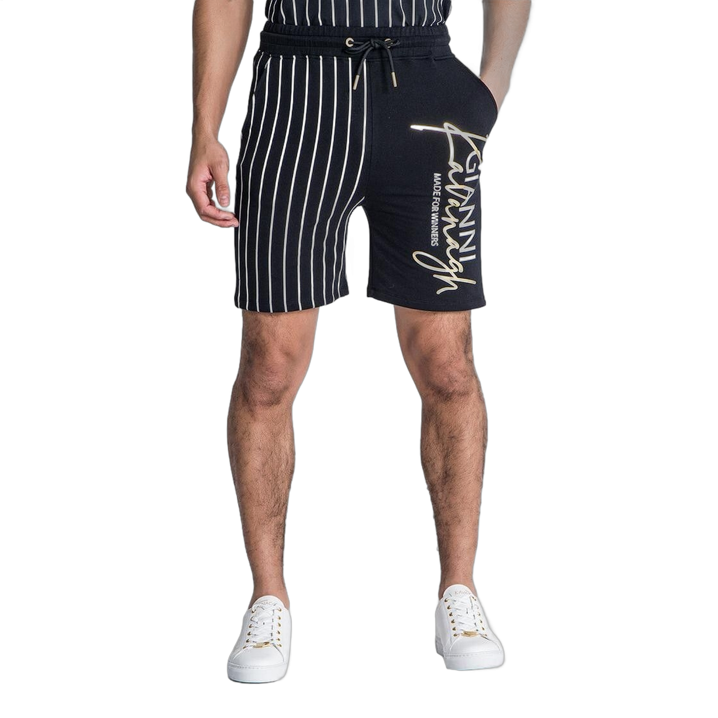 Short Gianni Kavanagh Blurred Lines Negro Hombre Moderno, Ropa casual 95% Algodón, 5% Elastano