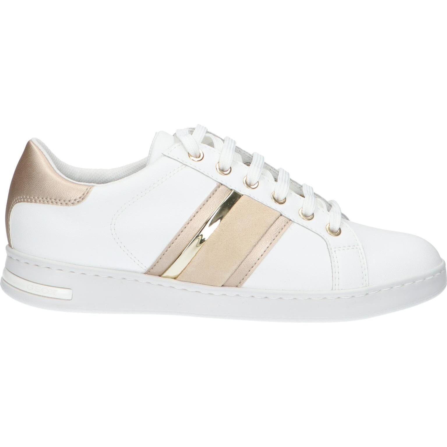 Geox women's sneakers d361be 085nf d jaysen c1327 white-lt gold