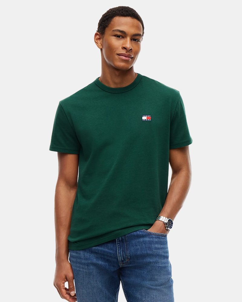 TOMMY HILFIGER DM0DM20322MBM Camisetas Manga corta Hombre Verde