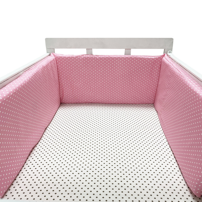TK PORCHEDDU Protector de cuna Chichonera Para Bebe, Barrera de Cama de Algodón Para recien nacidos, Cojo de trenza, CUNA Para El Bebe