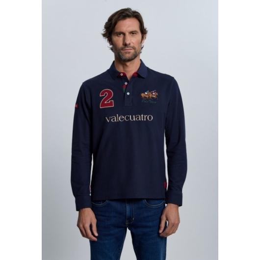 Polo Valecuatro modelo caballos azul marino