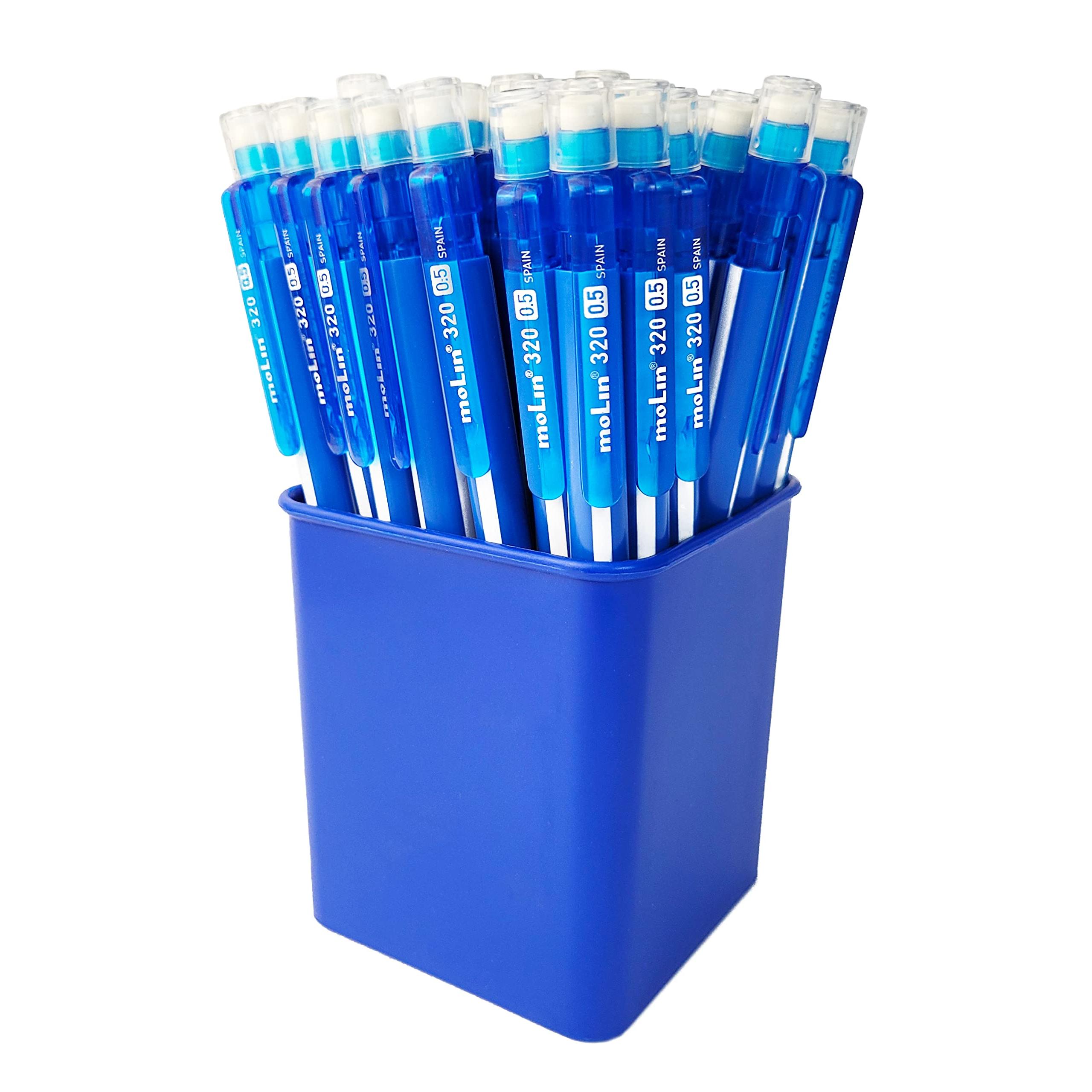 Molin PM320-50 - Pack de 50 portaminas de plástico, 5 mm