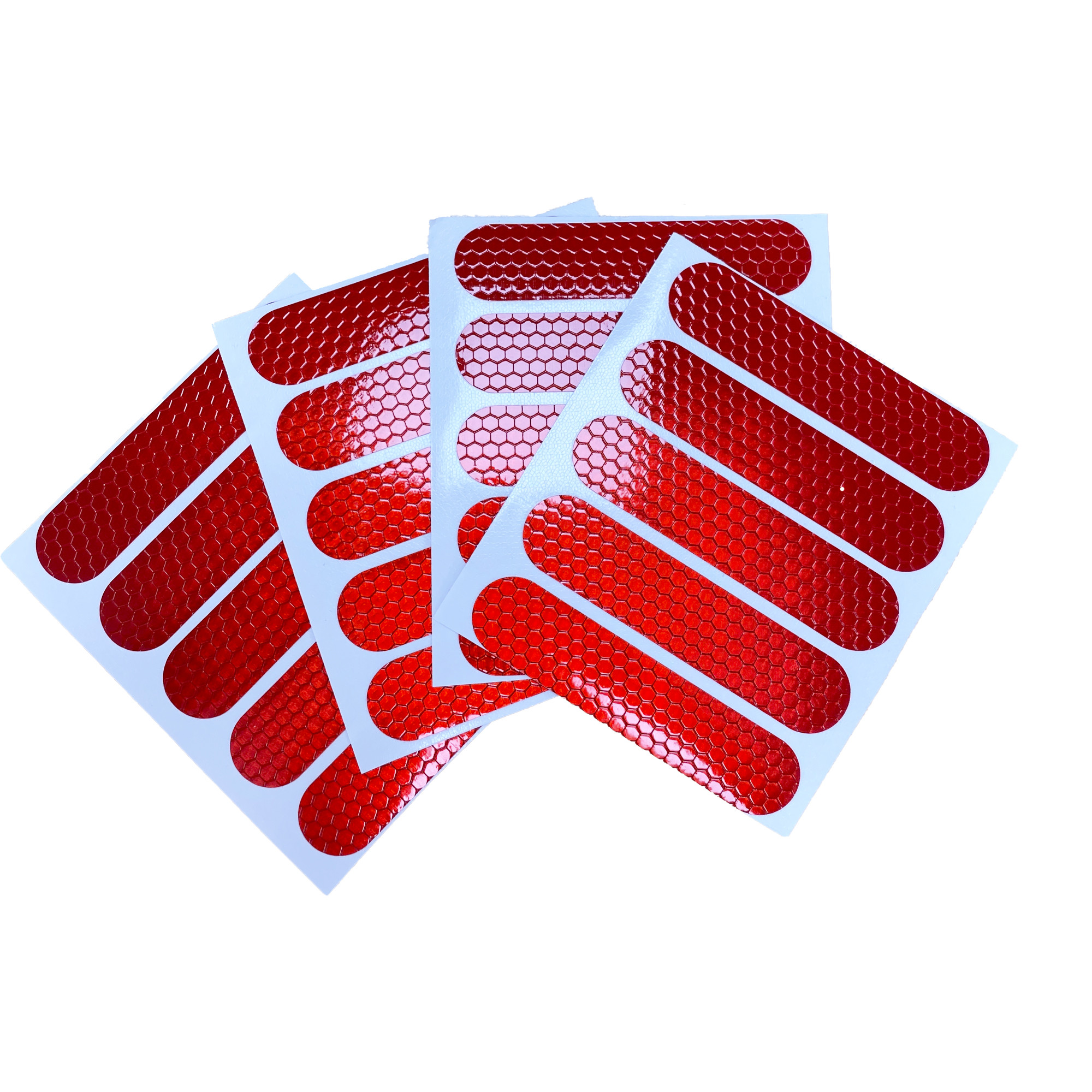 Pegatinas Reflectantes Rojas 20 Piezas | Adhesivos de Seguridad para Patinete y Bicicleta - Zwheel
