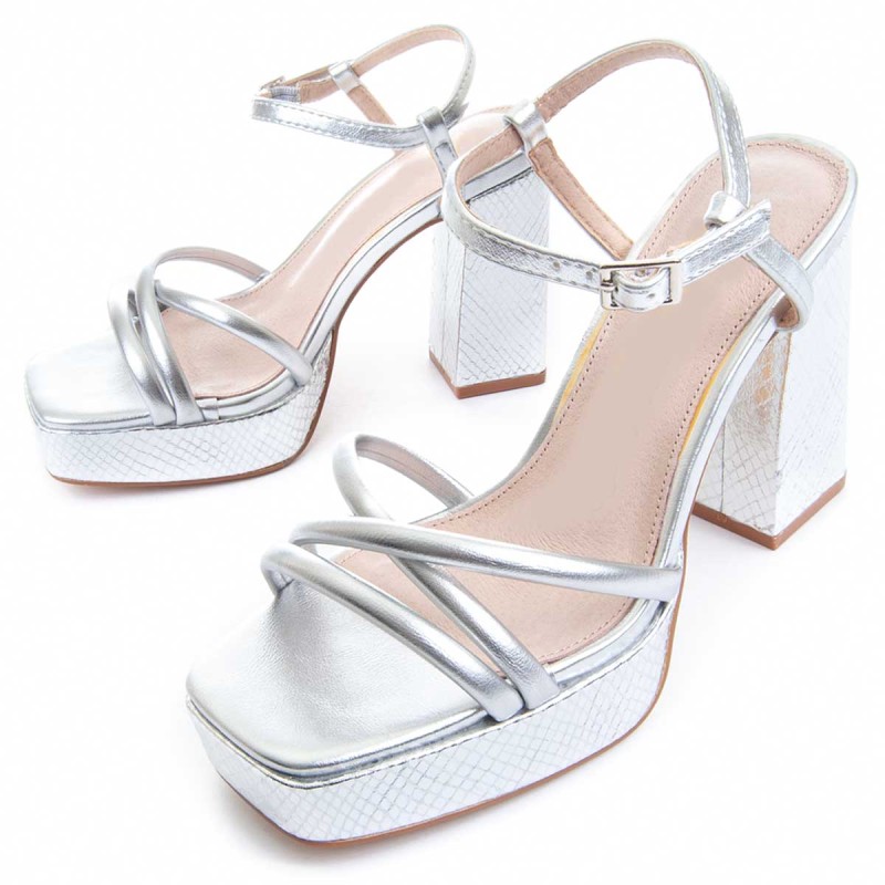 Sandalia De Tacón Para Mujer. Montevita Festsand10 88532