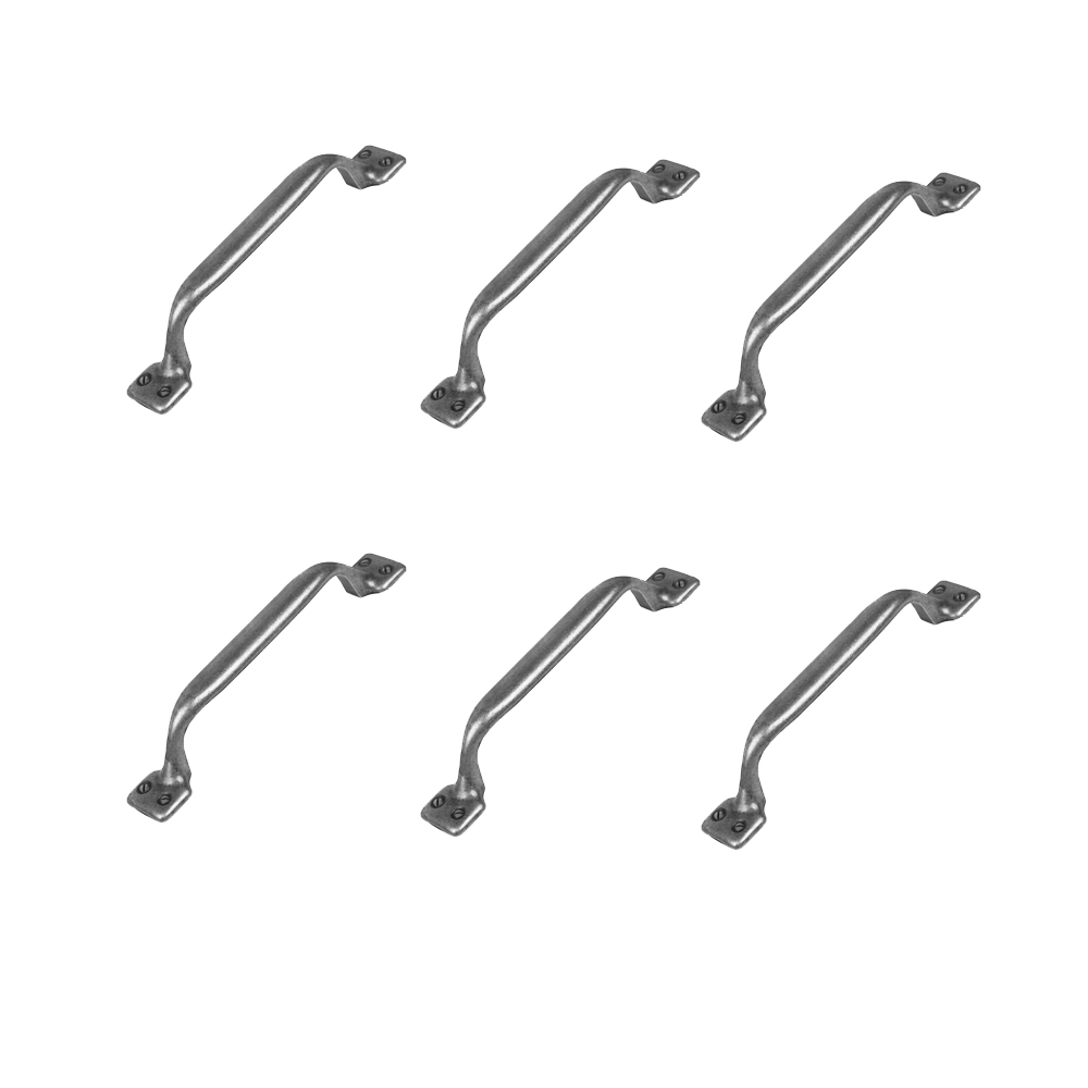 6 Un. TIRADOR Asa plata Vieja Cajón Mueble clásico - Distancia tornillos 96MM