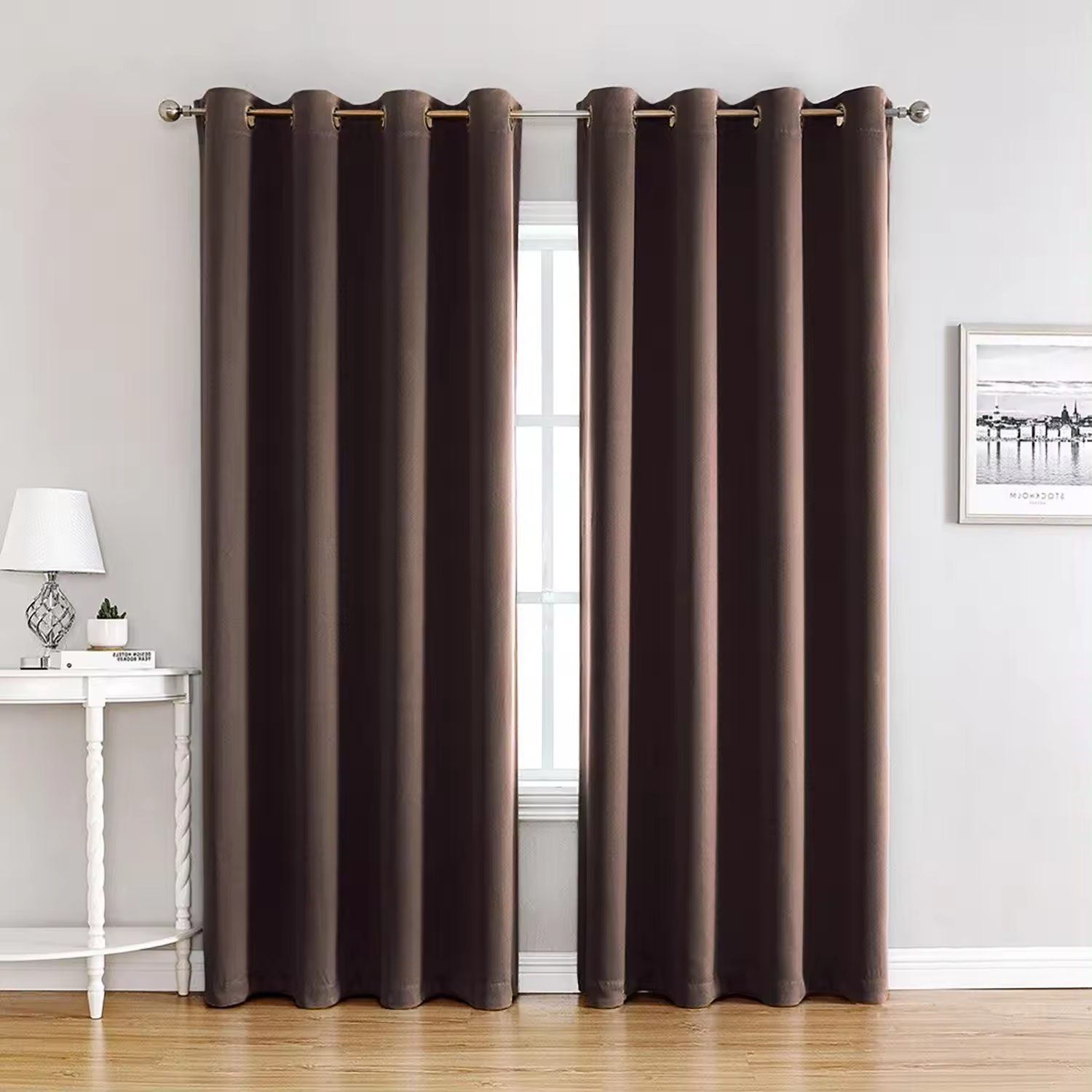 Cortinas Opaca Foscurit Gruesa y Suave 140x260cm, 9 Colores, Cortina Resistente al Calor y la Luz, Calidad y Resistencia Garantizada, Elegante y Fácil de Cuidar, Lavable a Máquina. Envío desde España.