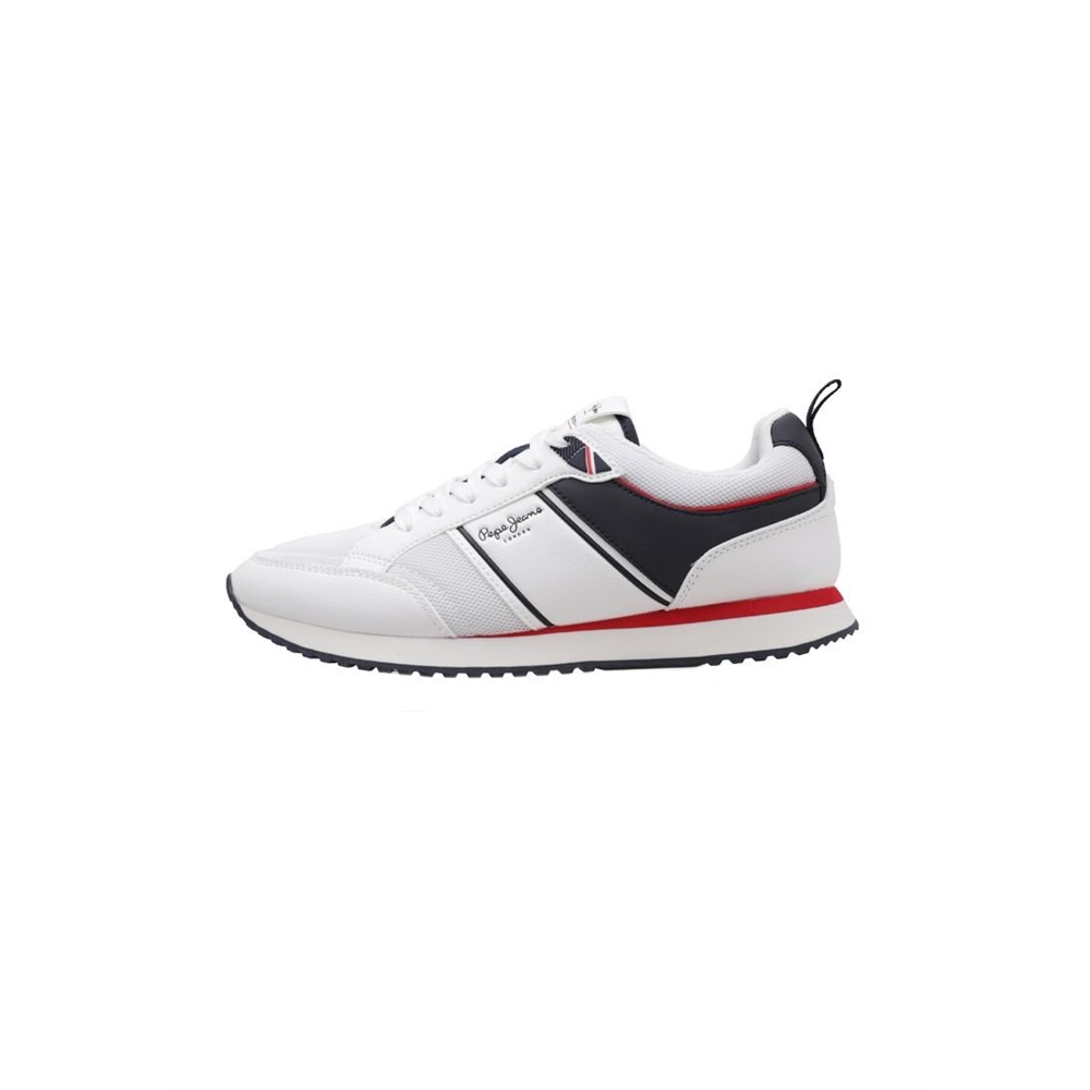 Pepe Jeans DUBLIN BRAND Deportivas Planas Hombre Blanco