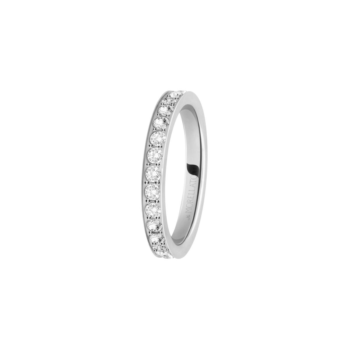 Morellato Anillo Mujer Love Rings An. Ss Crystals Size 012 De Acero Plateado Talla Europea 54,00 Talla España 14,00 Sna41