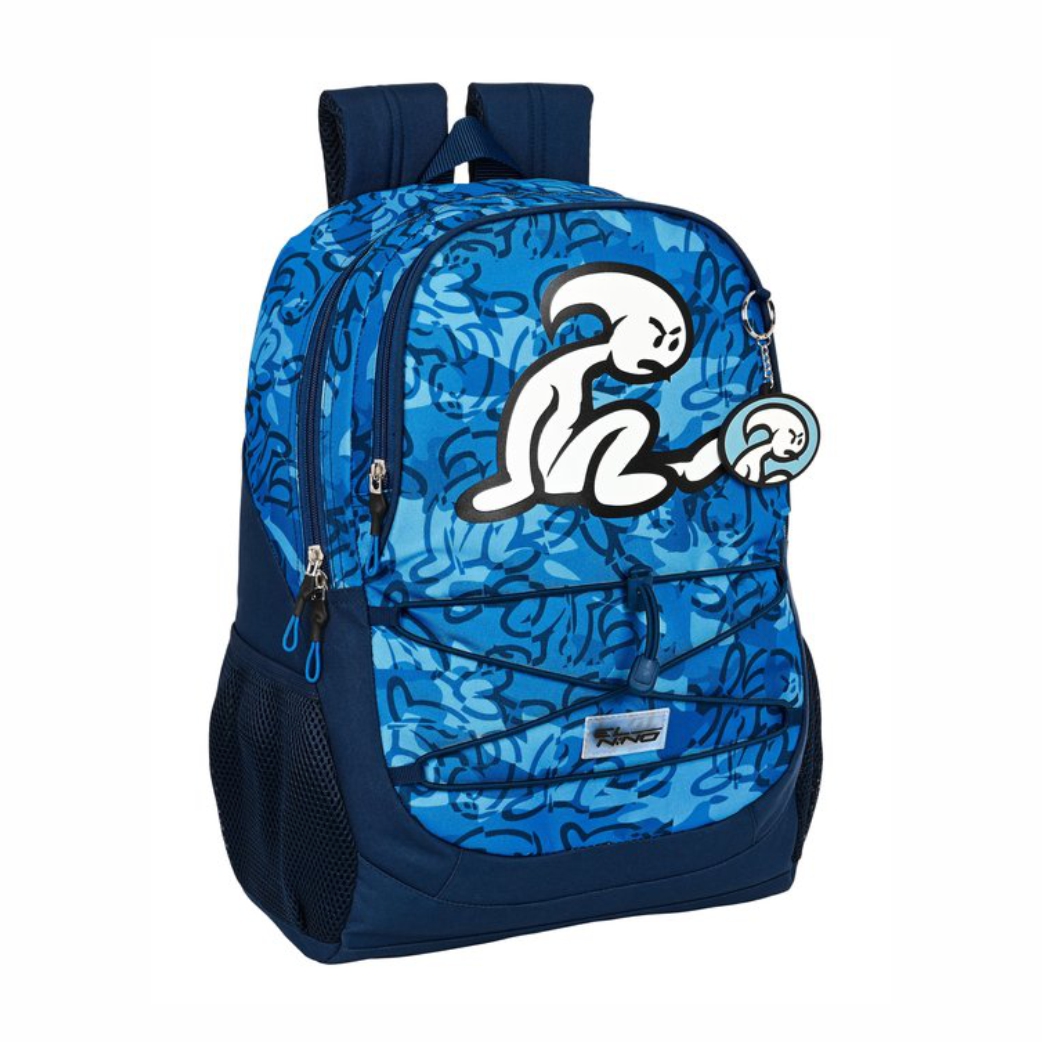 Mochila El Niño 'Blue Bay', grande | SAFTA - Mochila escolar de gran capacidad, adaptable a carro, doble compartimento cremallera // 584867-U