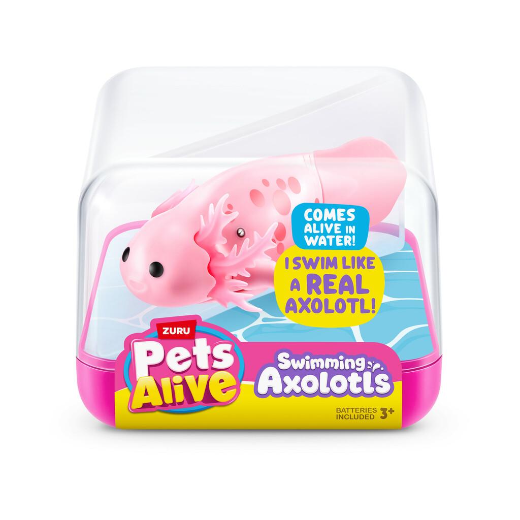 Zuru Pets Alive Swimming Axolotls Nageurs Juguetes mascotas ZURU