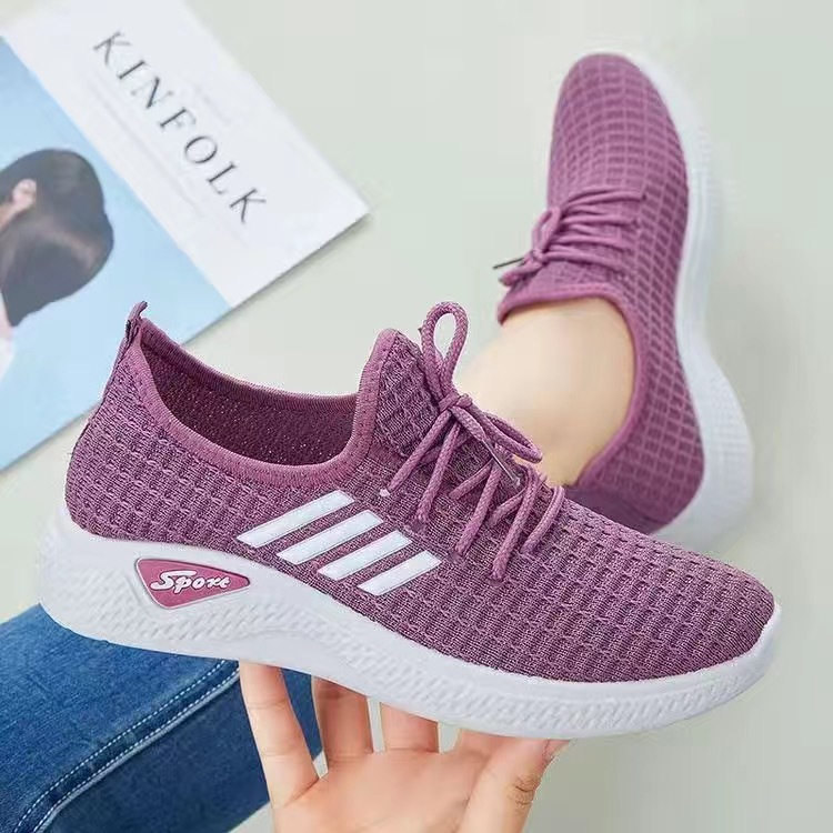 TK Zapatos de mujer de nuevo estilo, zapatos casuales de suela suave para caminar para madres, calcetines de moda, zapatos deportivos, zapatos individuales para mujeres