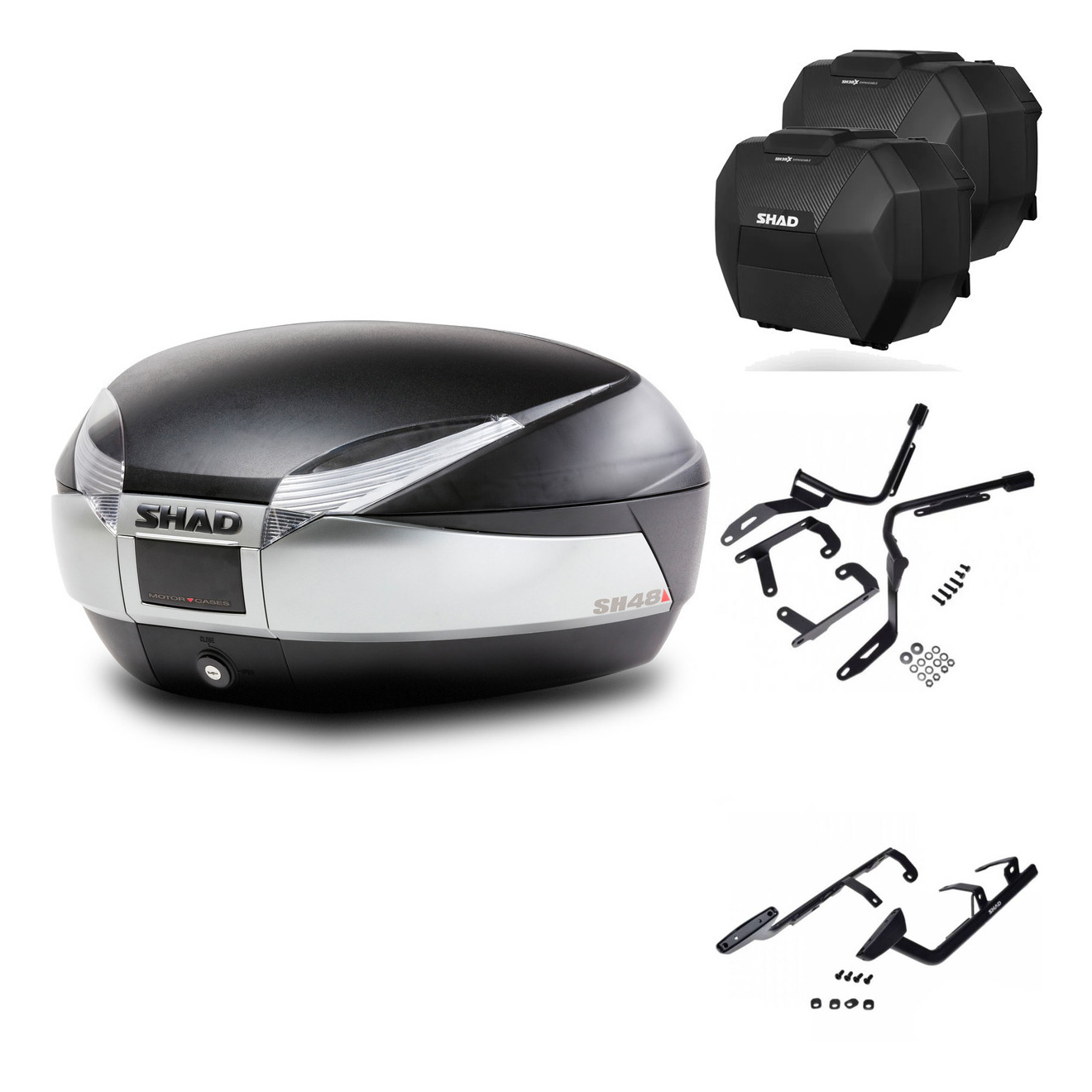 Maletas Sh38x Carbon + Herraje Baul + He KIT-575082