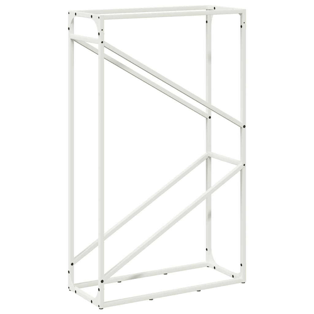vidaXL Leñero 60x25x100 cm Acero laminado en frío en color Blanco/Verde oliva/Negro y más