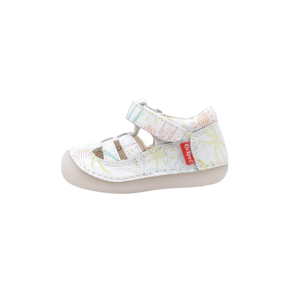 Kickers SUSHY Sandalias Planas Bebé - niña (hasta la talla 30) Blanco