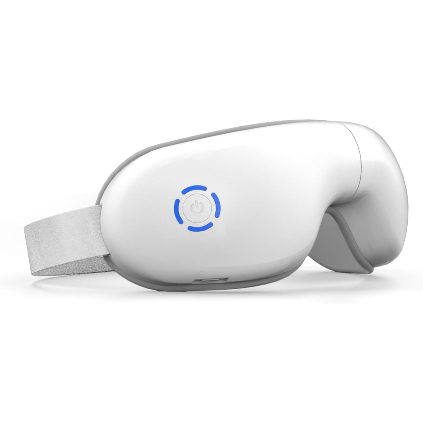 Masajeador de ojos con función de calentamiento, venda de ojos con música bluetooth, masaje de músculos oculares, con 5 modos de masaje y regalos de cuidado ocular con diseño plegable de 180 ° para amigos, madres y padres.