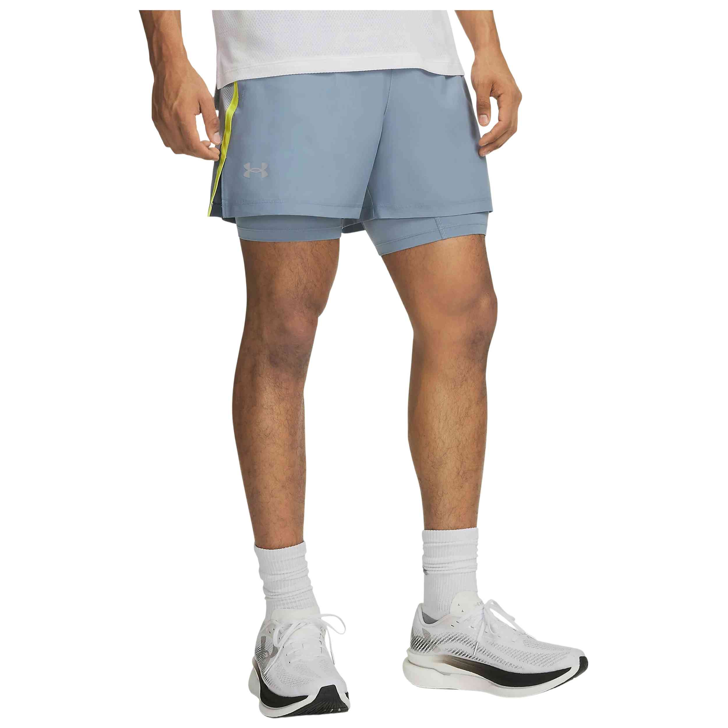 Textil Under Armour modelo Ua Launch 5 2-In-1 Shorts en color Azul