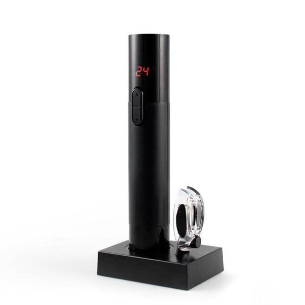 Sacacorchos eléctrico (8 h de autonomía) CRC, 1 cortacápsulas, 1 batería (4,8 V), 1 base de carga, 1 adaptador (9 V) CRC Accesorios para vino y bar Ofertas  CRC menaje