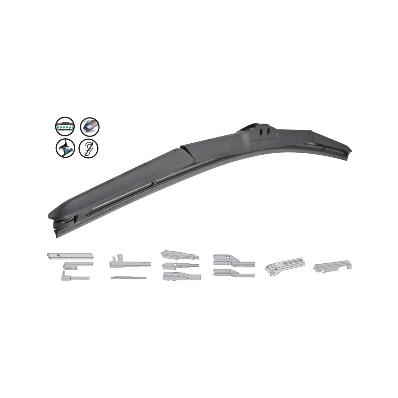 Limpiaparabrisas Flexible Grafito Hibrido 53 Cm/21" (1U) 79040253