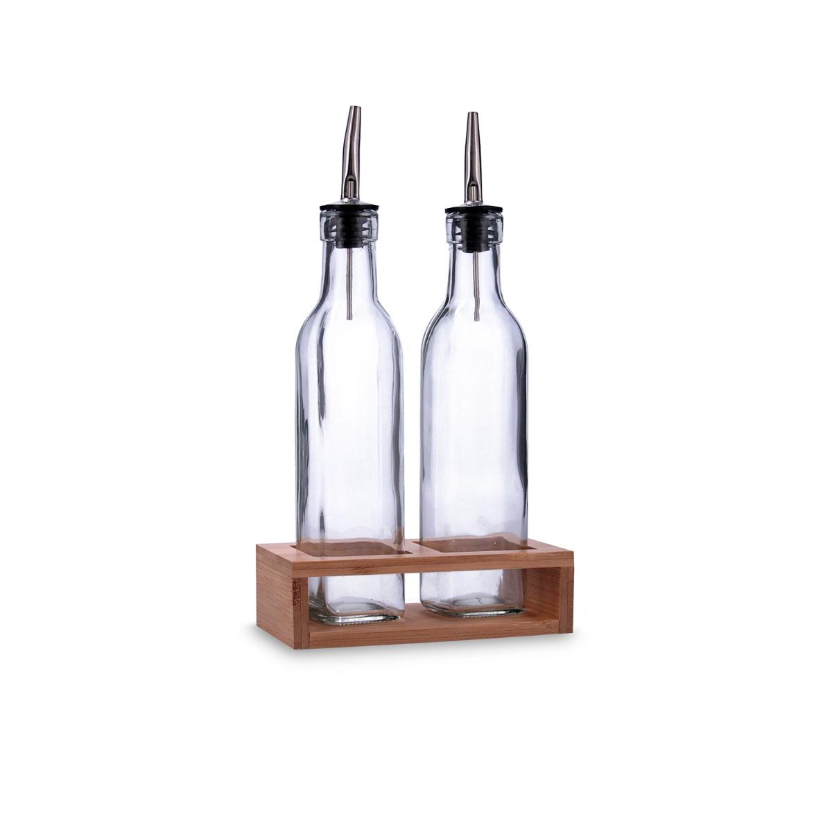 QUID NATURALIA Set Aceitera Y Vinagrera Vidrio 260ML Transparente