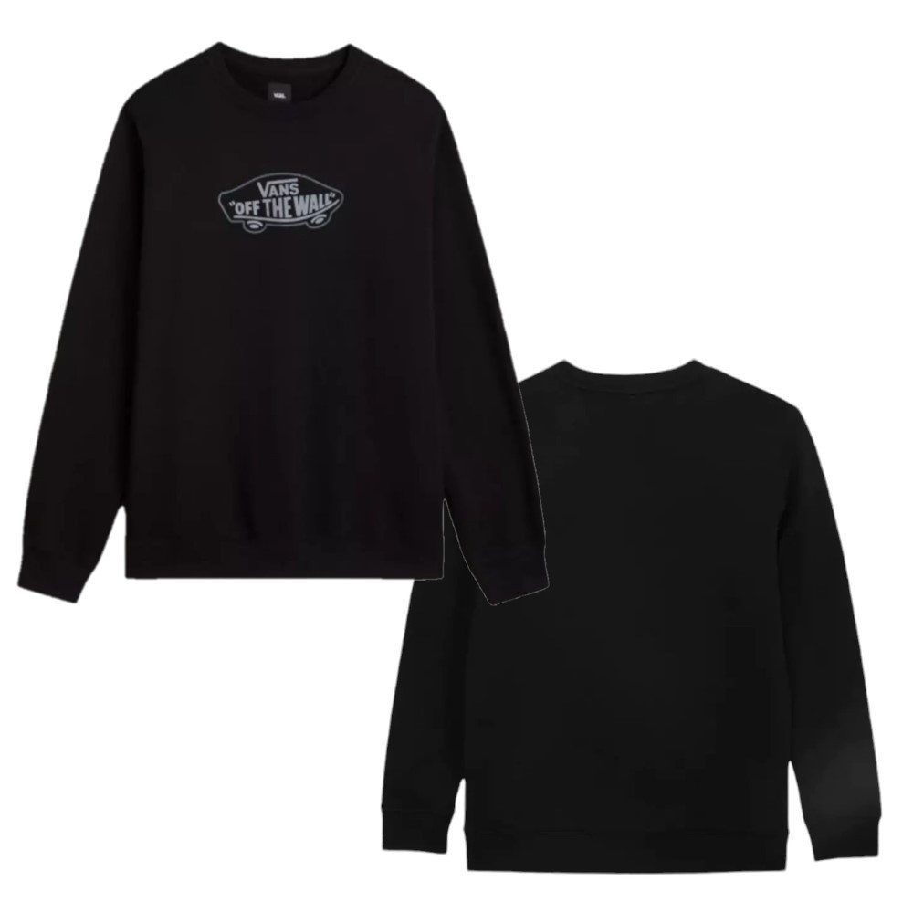 Sudadera Vans Off The Wall Board Crew-B Negro Vn000Hwtblk1 Hoodie Hombre