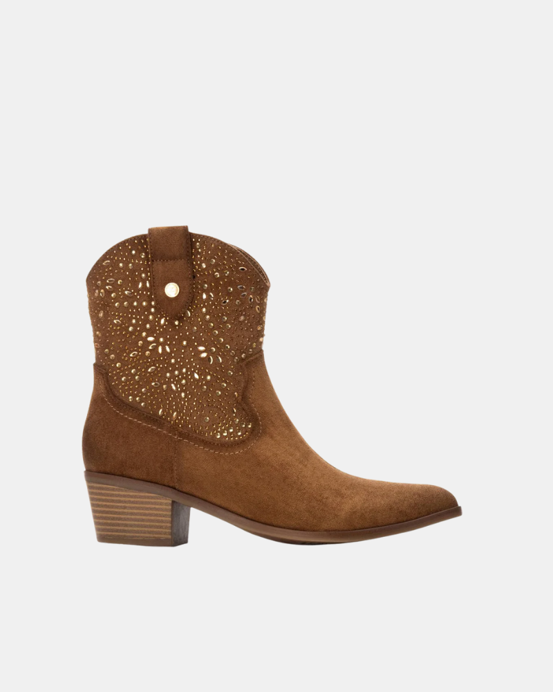 XTI 144309 Botines Cowboy Mujer Marrón