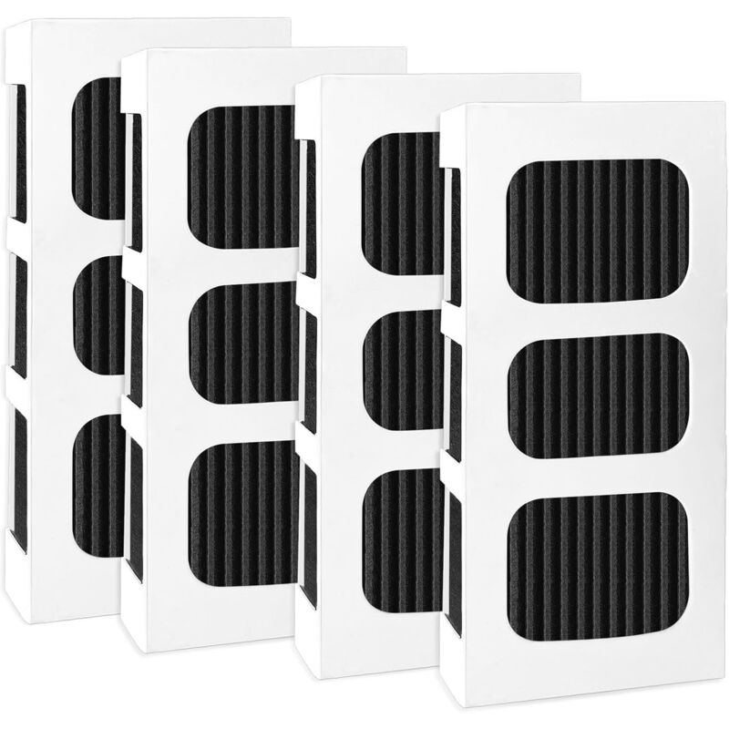 CA Paquete de 4 filtros de aire Paultra2 para refrigerador Frigidaire PAULTRA2 Pure Air Ultra II, Electrolux Pieza 242047805, 5303918847, EAP12364179