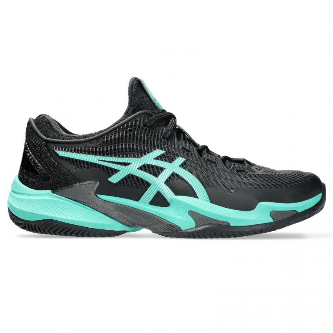 Zapatillas de Padel Asics Court FF 3 Clay Negro Turquesa