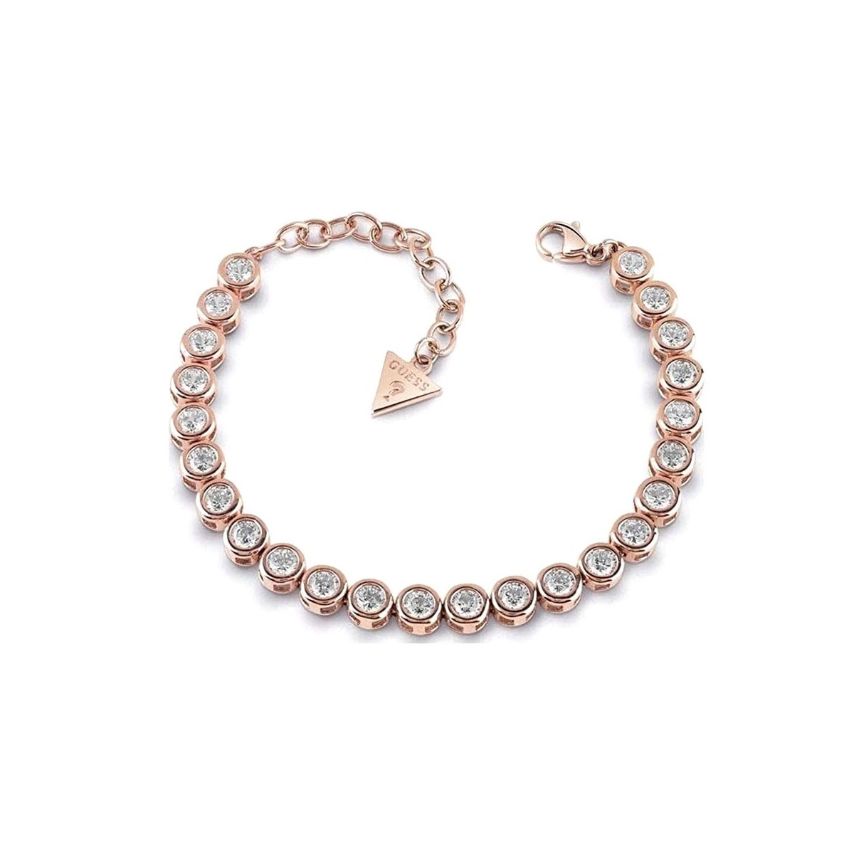 Pulsera Guess mujer Glitter Girl UBB28128 acero inoxidable dorado círculos piedras