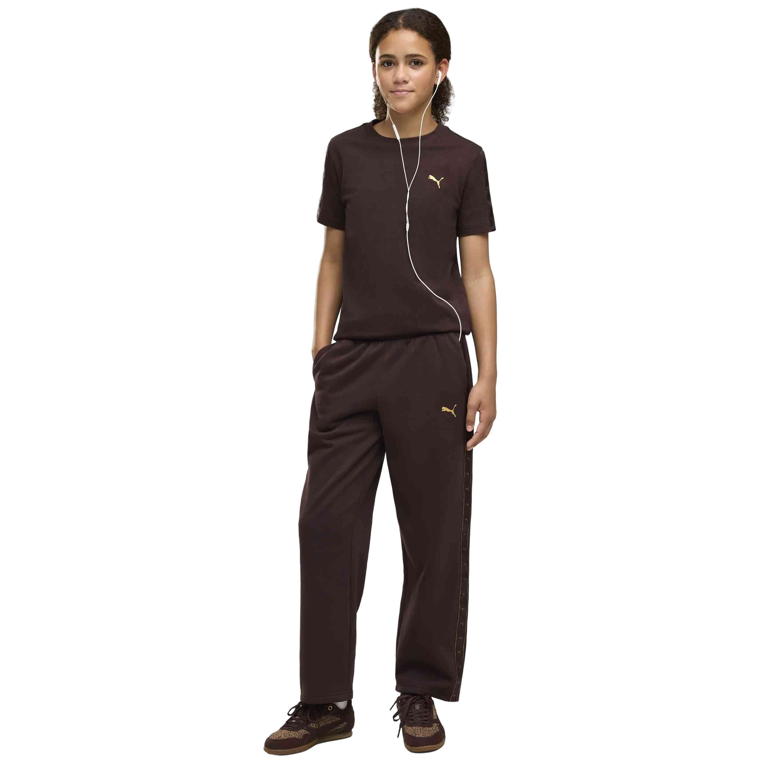 Pantalón Puma modelo Ess Tape Relaxed Swe en color Marrón