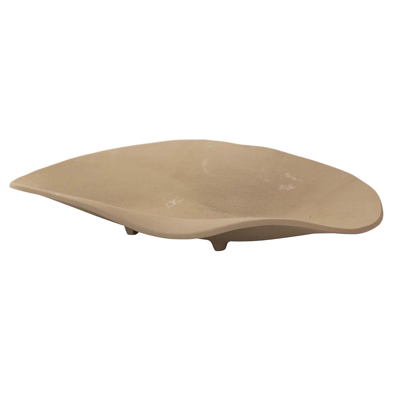 Centro de mesa aluminio beige 36x24x8 cm , El mejor complemento para tu hogar.