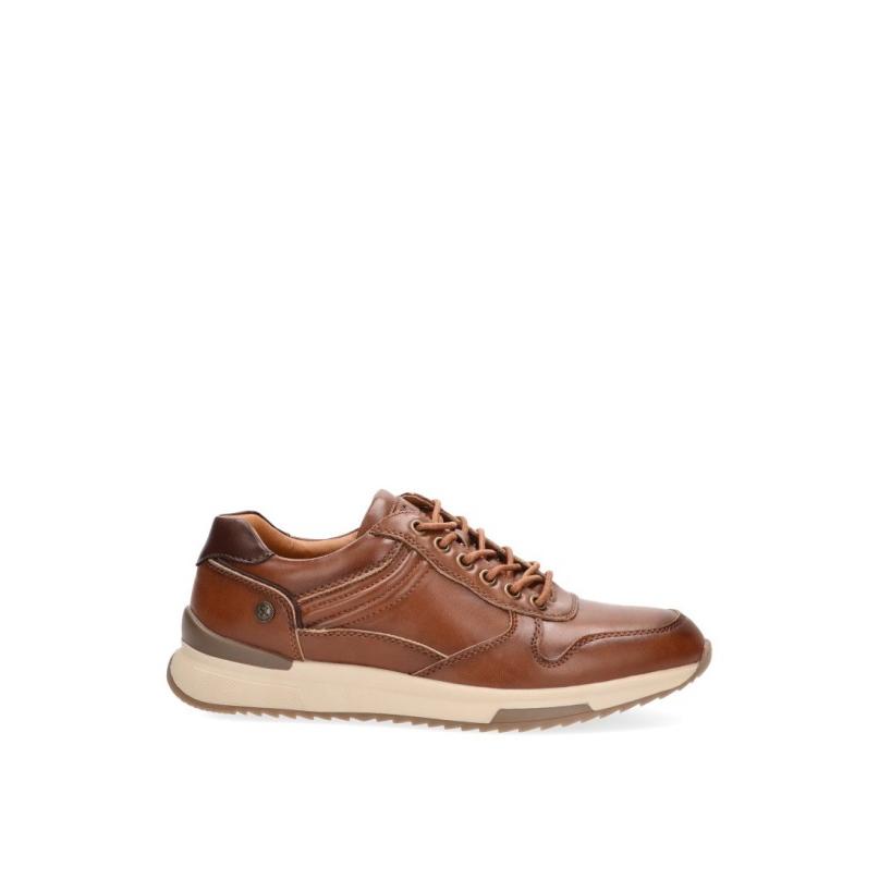 Zapatillas Casual Xti - Hombre - Suela Plana - Modelo 142928 - Color Camel