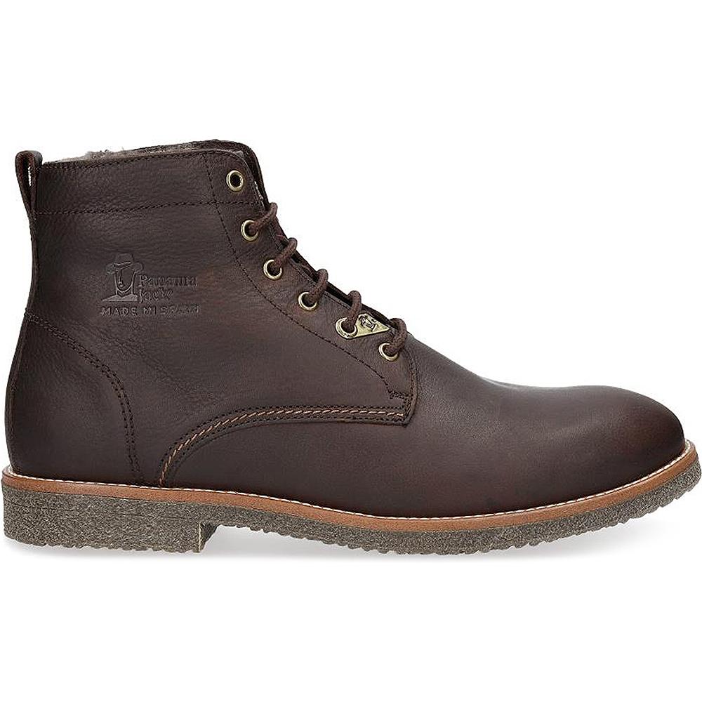 Botas Panama Jack Glasgow Igloo M - Piel Auténtica - Forro de Pelo Suave - Cierre con Cordón - Plantilla Acolchada