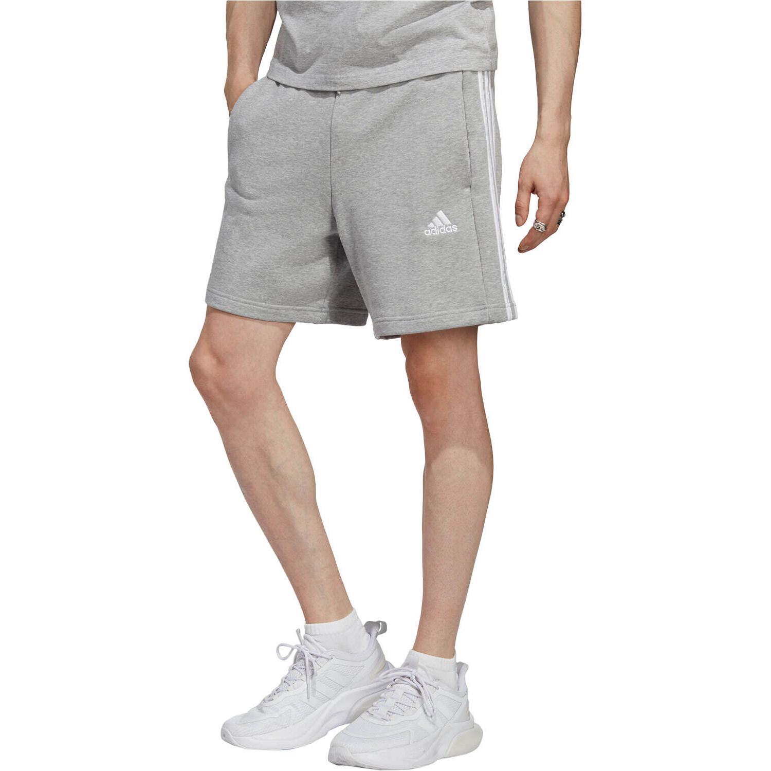 BERMUDAS HOMBRE Adidas M 3S FT SHO GRIS